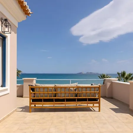 Relaxing Beachfront Private Heated Pool 2 Bouzaiika